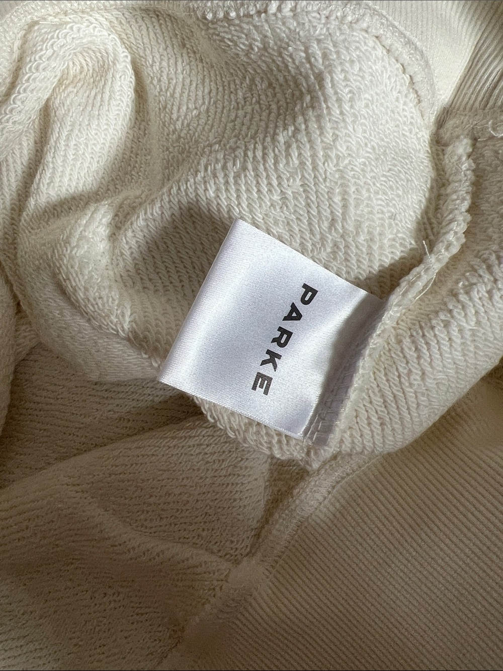 PARKE Ivory Floral Varsity Heritage Mockneck Size S/M Maggie & Emma NIB NWT - Picture 9 of 13